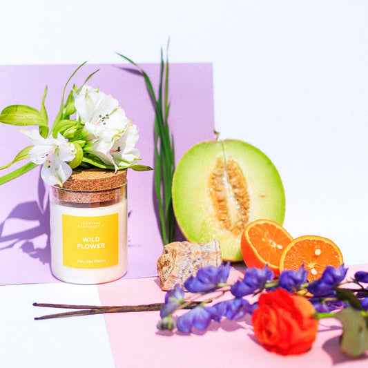 Candle Wild Flower